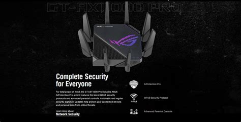 ASUS ROUTER/Gaming/2.4GHz 4x4 upto 1148Mbps/5GHz-2 4x4 upto 4808Mbps/2xWAN/4xLAN/2xUSB/AiMesh/AiProtection/VPN/90IG0720-MU2A00